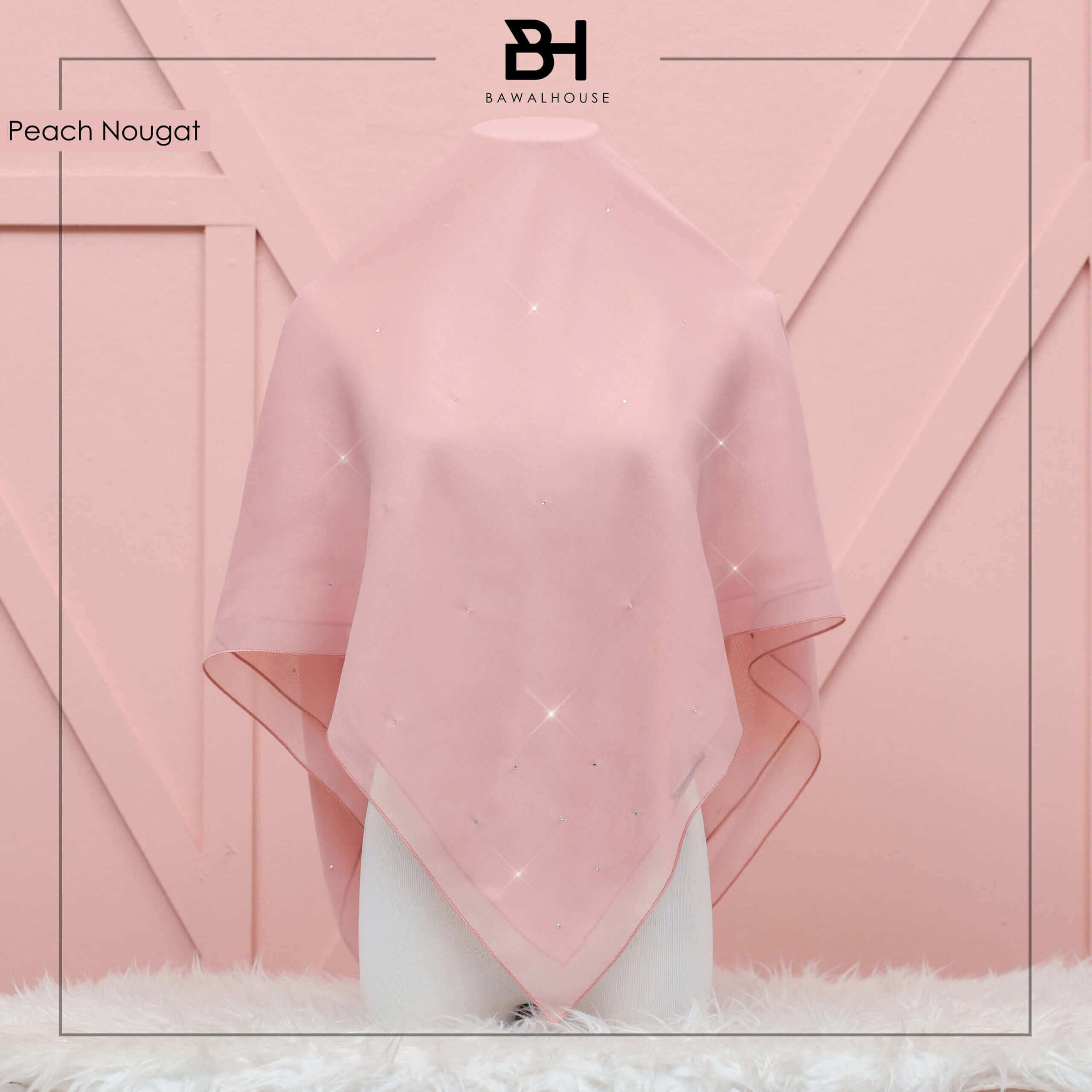 Tudung Bawal Delia Tabur Original Swarovski Bawal House Lazada - Main Image