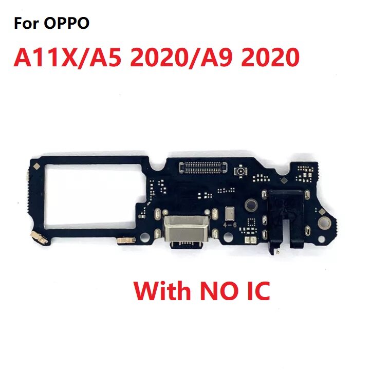 For oppo a11x / a5 2020 / a9 2020 usb charger connector microphone usb charging dock pcb board flex cable replacement parts