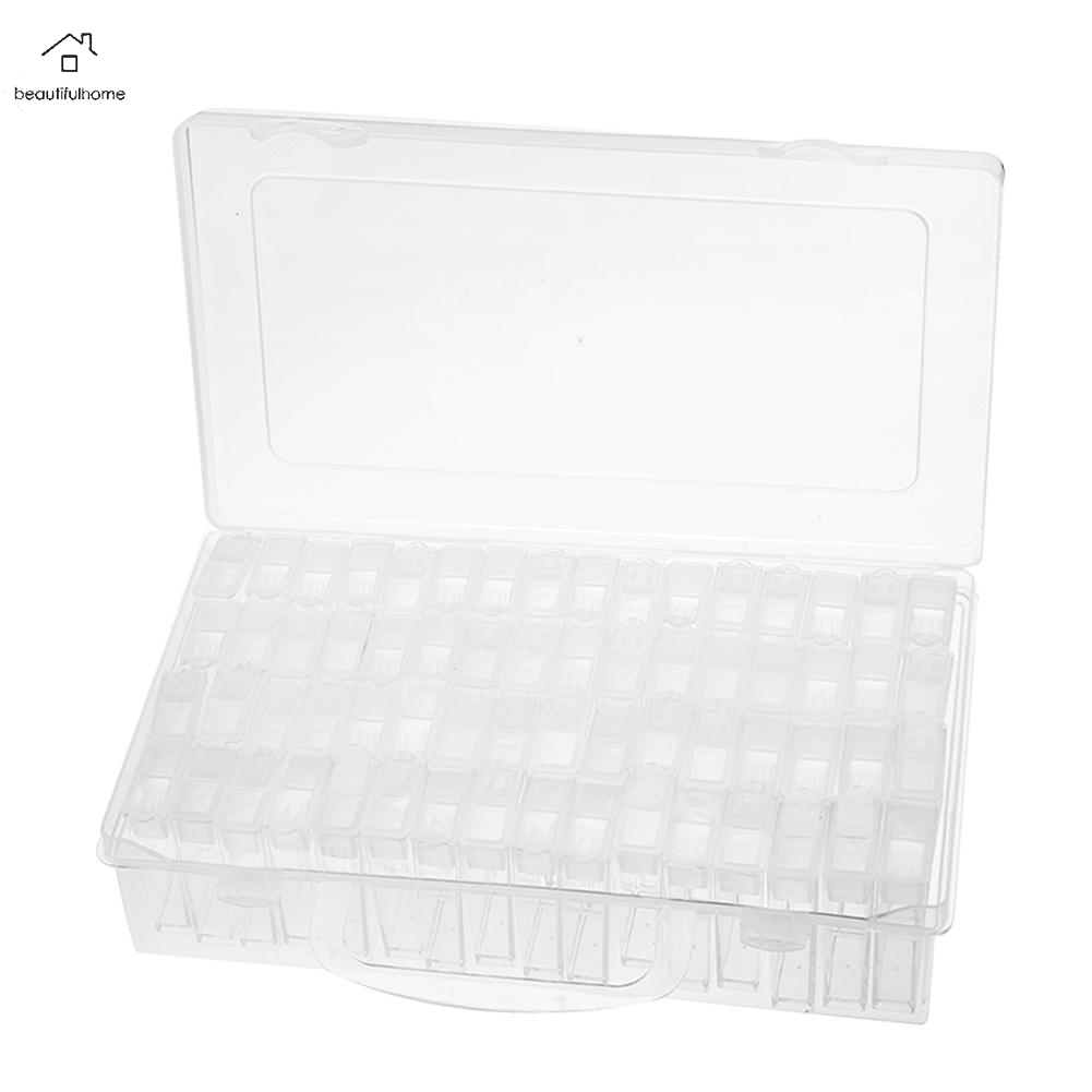 64 Slots Bottles Diamond Painting Storage Box Rhinestone Beads Holder Case