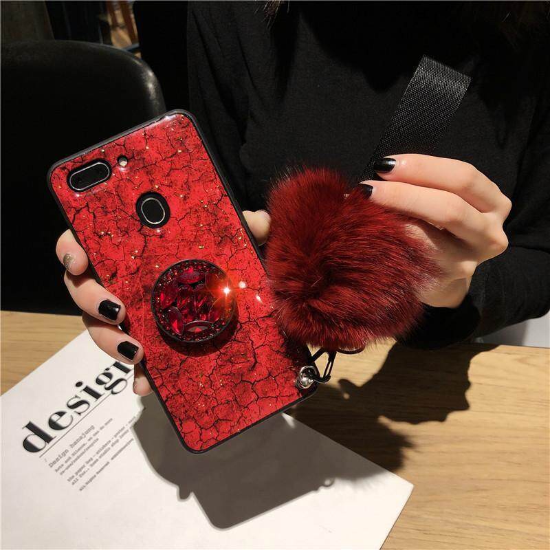 Giá Sang trọng Ốp Viền Chỉ Vàng Bo Bling Đá Cẩm Thạch Ốp Điện Thoại Cho OPPO F9 Ốp Lưng TPU Mềm DẺO Cho OPPO F9/OPPO A7x Lấp Lánh ốp lưng Coque
