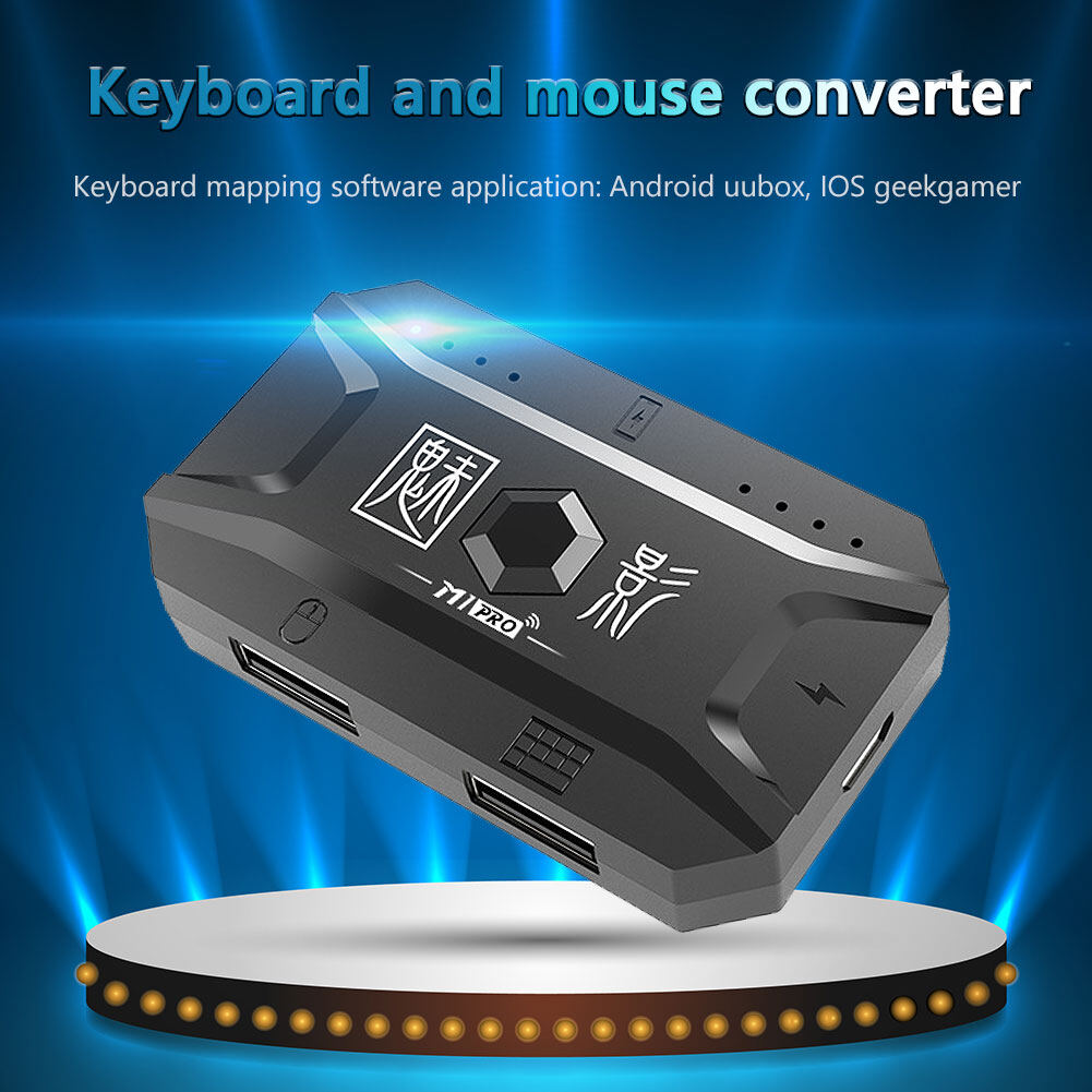M1PRO Plug and Paly Gamepad Mobile Controller Gaming Keyboard and Mouse Adapter Converter Bluetooth-compatible 5.0 for Android IOS Phone for PUBG