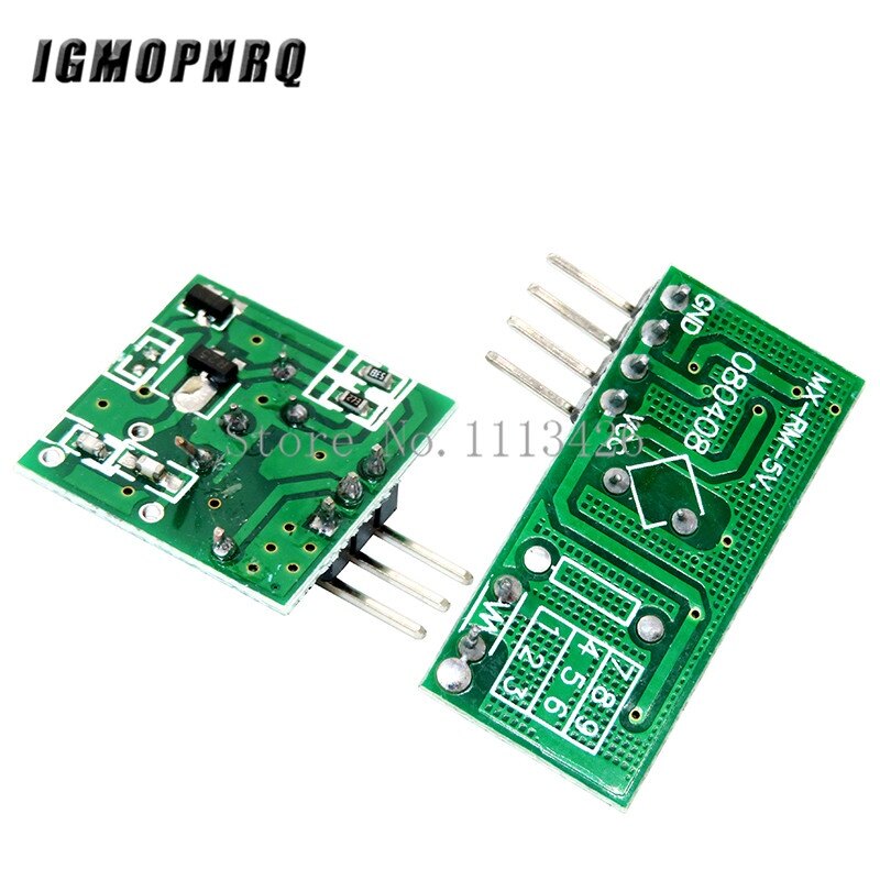 315Mhz/433MHz RF máy phát không dây mô-đun và bộ nhận 5V DC không dây cho Arduino Raspberry Pi/cánh tay/MCU WL Bộ tự làm