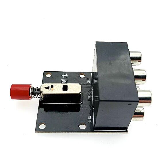 GHXAMP 2-Way Dual Channel Sound Source Switch Board Signal Input Non Ground No Power Supply Required No Interference 50Mm*44Mm