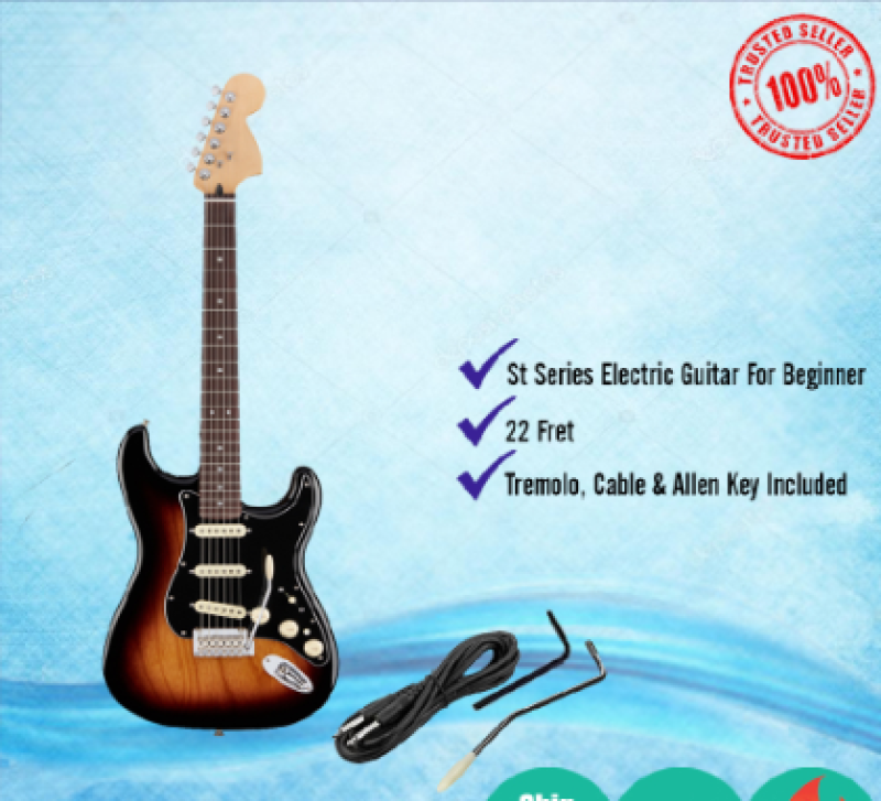 St Series Electric Guitar / Lead Guitar / Gitar Elektrik (Sunburst) Malaysia