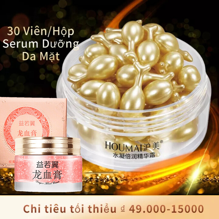 30Grains/Box Face Serum Placenta Essence Capsule Fade Fine Lines Facial Anti-Aging Anti-Wrinkle Whitening Skin Care