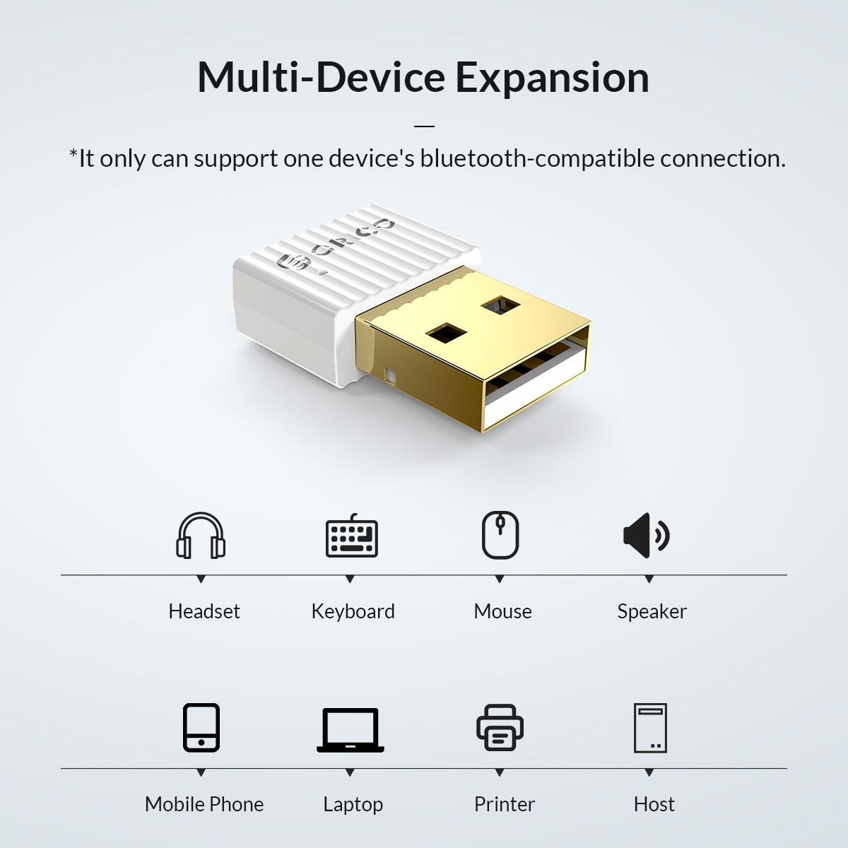 ORICO USB Bluetooth 5.0 Bộ Chuyển Đổi Thiết Bị Ngoại Vi Chuột Không Dây Mini Bộ Phát Nhạc Thiết Bị Thu Nhận Âm Thanh Cho Loa Máy Tính Chuột Máy Tính Xách Tay