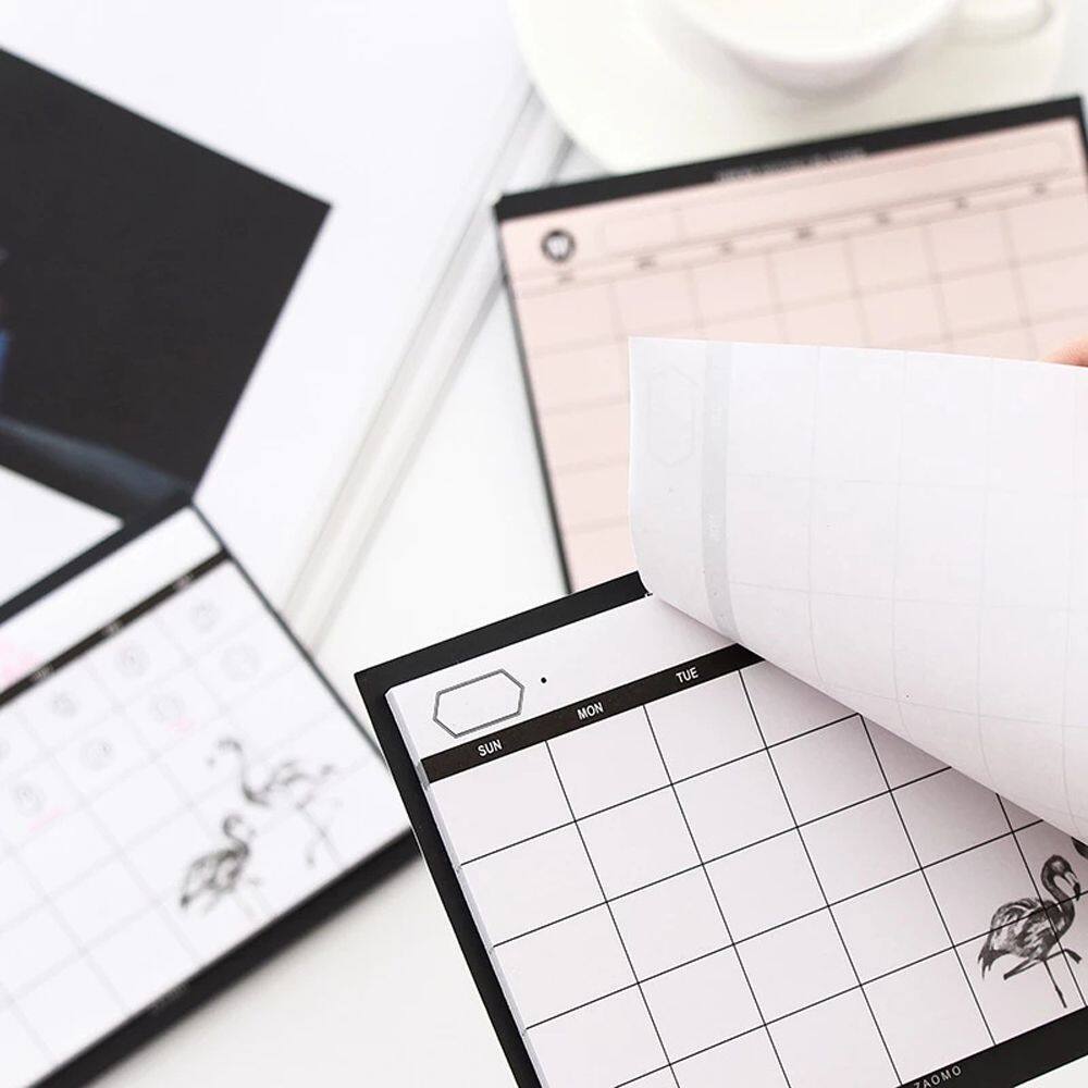 MMLUCK Giấy Kế Hoạch Tóm Tắt Đơn Giản Hiệu Quả Làm Việc Giấy Viết Văn Phòng Phẩm Sổ Ghi Chép Kế Hoạch Tháng Nhật Ký Học Sinh Sổ Ghi Chép Lịch Trình Để Bàn Sổ Kế Hoạch