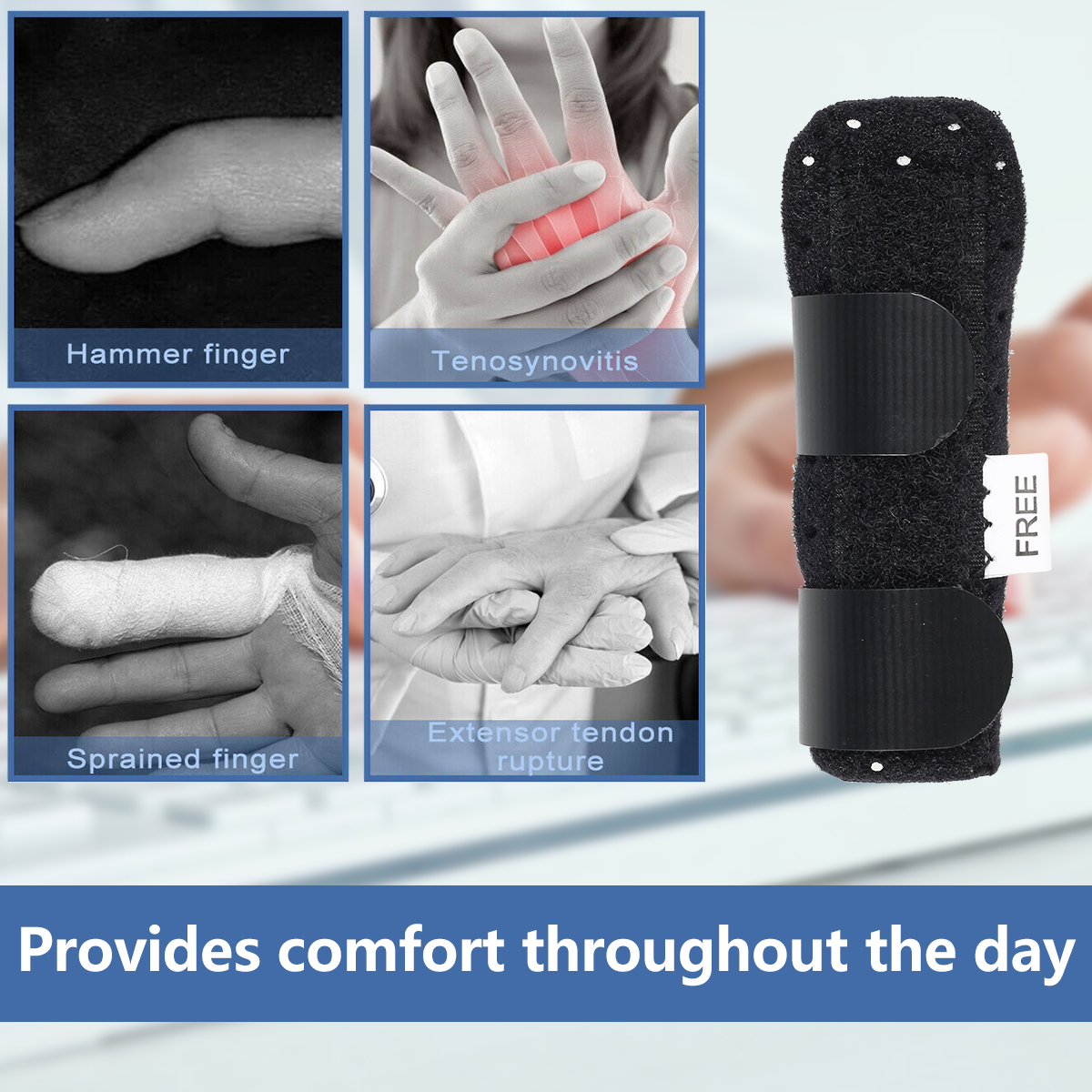 2 Cái Nẹp Ngón Tay Kích Hoạt Nẹp Ngón Tay Mallet Với Đai Cố Định Điều Chỉnh Được Dụng Cụ Duỗi Ngón Tay Để Duỗi Thẳng Ngón Tay Bị Gãy Giảm Đau Khớp Khớp Ngón Giữa Nẹp Ngón Tay Kích Hoạt Ngón Tay Nẹp Ngón Tay Có Đai Cố Định Điều Chỉnh Được