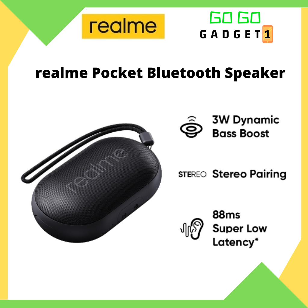 realme Pocket Bluetooth Speaker 1 Year Malaysia Warranty 3W