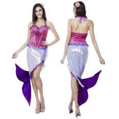 Boyroom 2023 Trang Phục Nàng tiên cá mới cho phụ nữ trang phục halloween Tie-up cổ YẾM ĐẦM tiên cá không tay Đầm có đuôi người lớn đóng vai trang phục dự tiệc