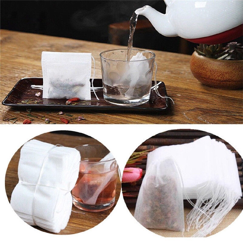 50 CÁi Túi Lọc Trà Dùng Một Lần Túi Lọc Có Dây Rút Bằng Cotton Rỗng Túi Lọc Trà Trà Lá Rời