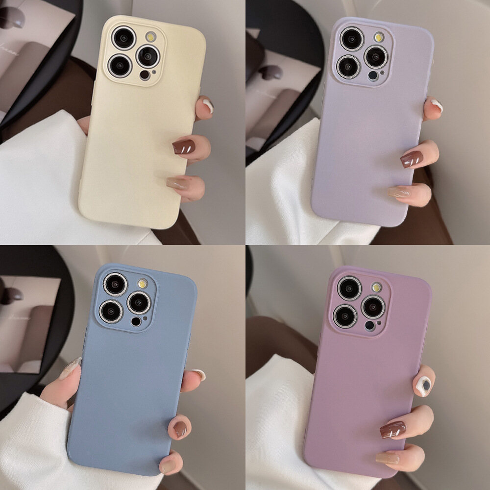 Multi-Color Liquid Soft Silicone Cute Casing IPhone 15 15plus 15pro 15promax 14 14plus 14pro 14promax 12Mini 12 12Pro 12Pro Max 11 11Pro 11ProMax XS Max XR XS Case for IPhone 8 Plus 6 6S 7 8 6 Plus 6S Plus 7 Plus Fashion Phone Cover
