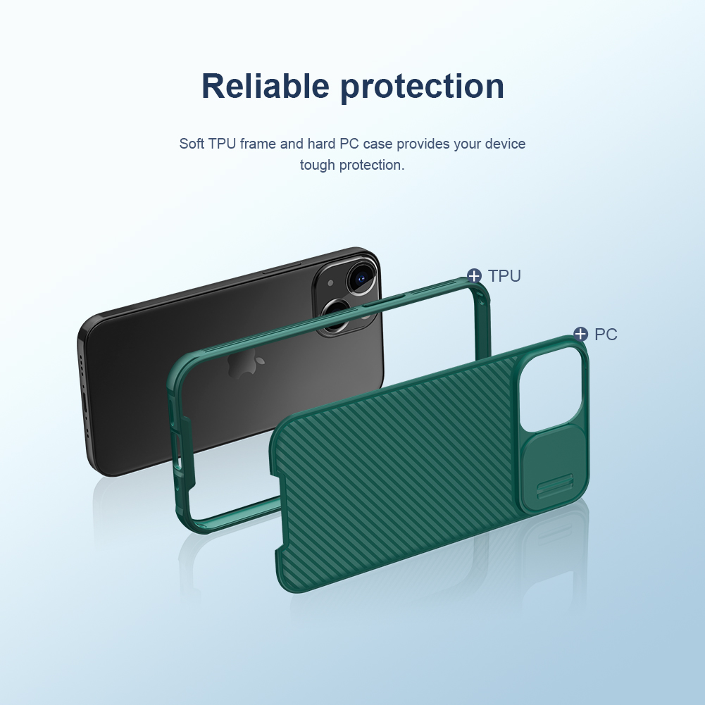 Nillkin CamShield Pro Magnetic Casing for iPhone 13 mini TPU + PC Phone Case Slide Camera Protect Privacy Back Cove ( Not include Wireless Charging )