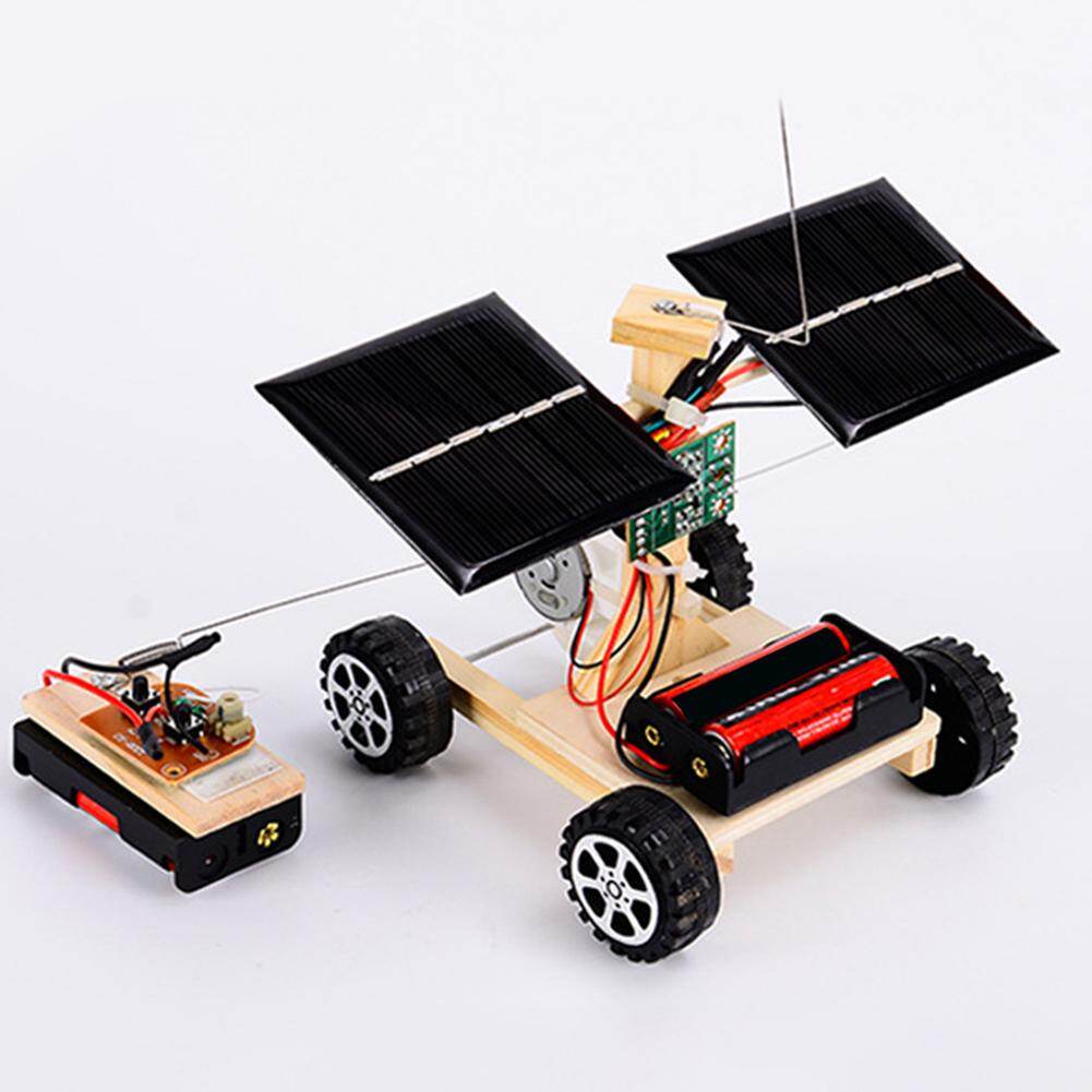 Microgood Tự Làm Năng Lượng Mặt Trời Đua Điều Khiển Từ Xa Xe Hơi Mô Hình Thí Nghiệm Khoa Học Đồ Chơi Lắp Ráp Trẻ Em Đồ Chơi