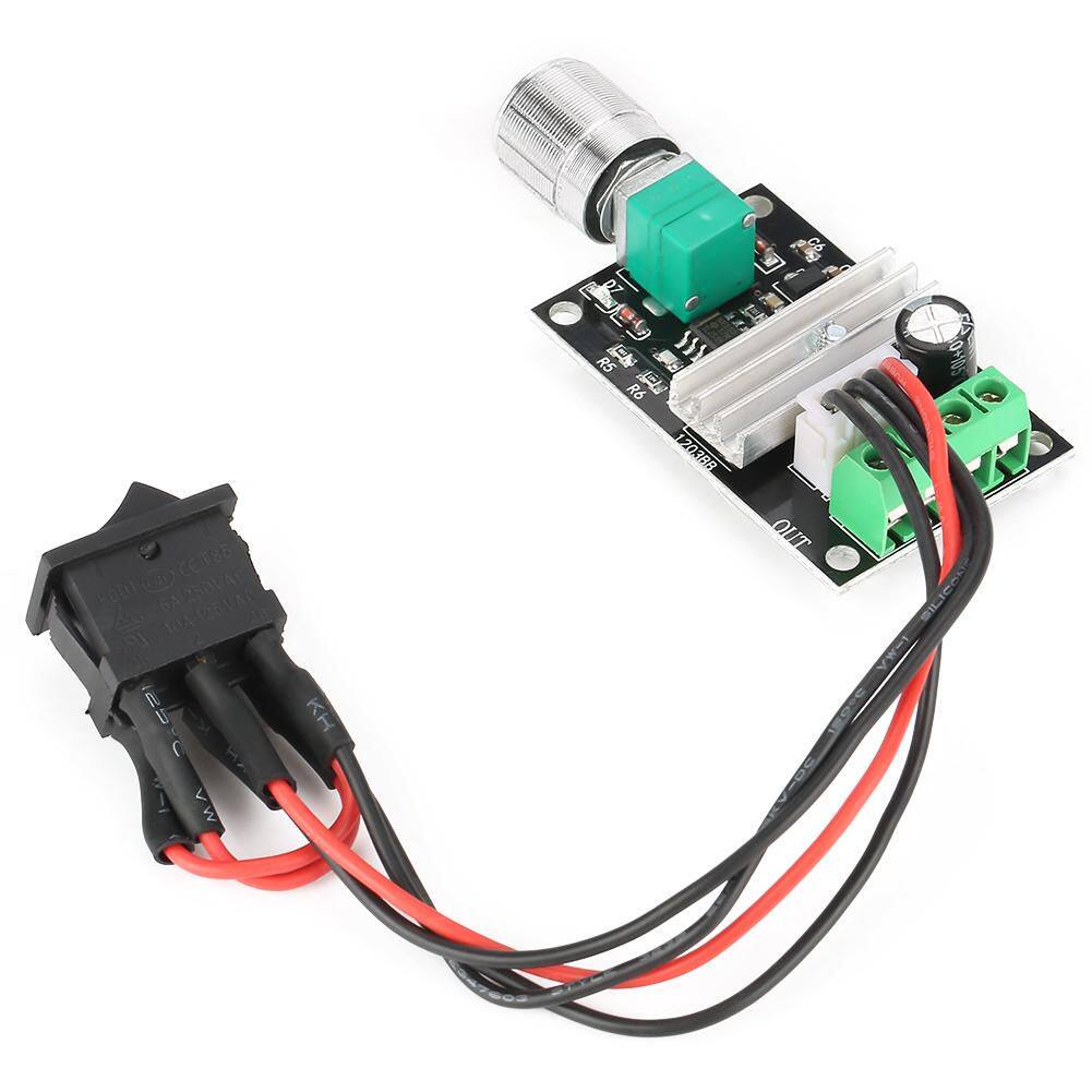 Motor Speed Controller DC 6V 12V 24V 3A PWM Motor Speed Control Reversible Controller Regulator with Switch