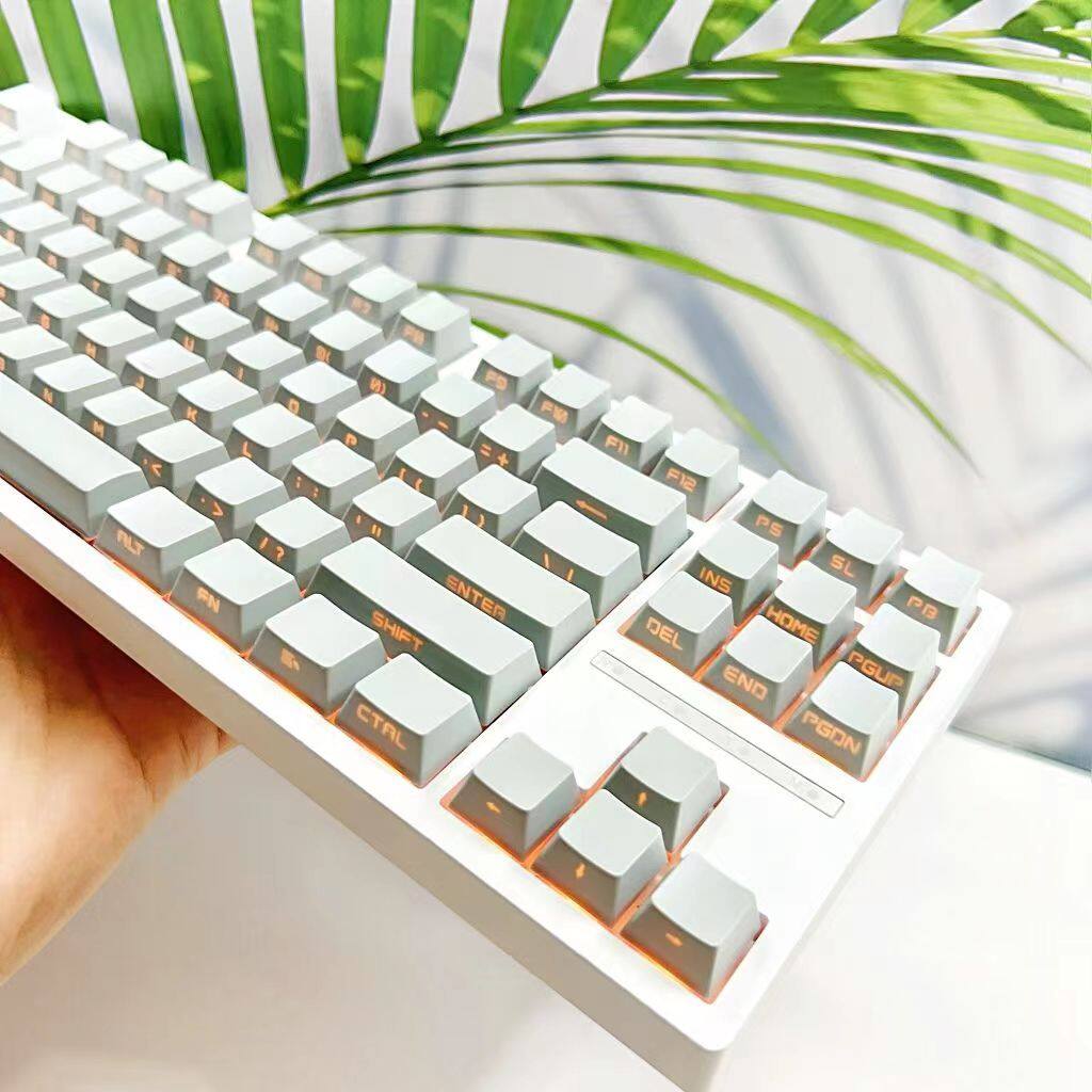 Side engraving shine through keycap 131 keys oem profile pbt double shot for cherry mx switch mechanical keyboard rk61/anne pro 2/gk61