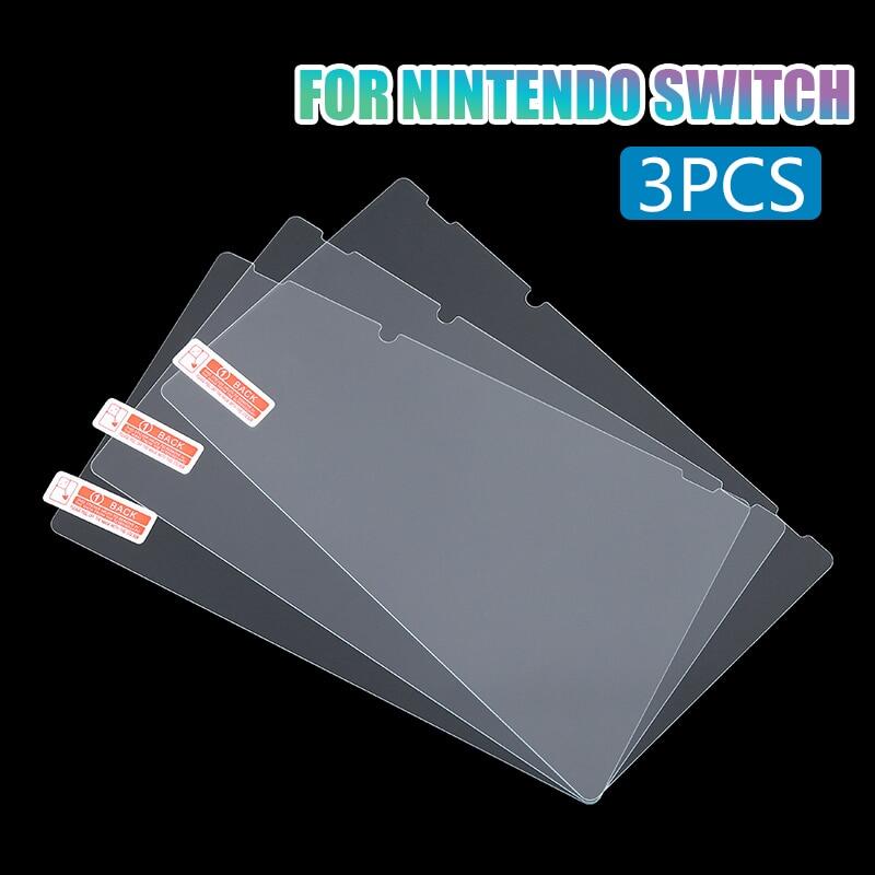 สำหรับ Nintend Switch 3Pcs กันน้ำกระจกเทมเปอร์ป้องกันหน้าจอคุณภาพสูงหน้าจอป้องกันฟิล์ม Ing ชุด Pohiks