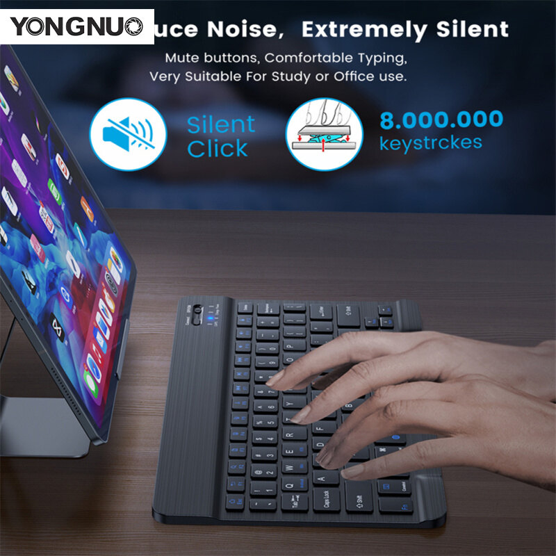 Bộ Chuột Bàn Phím Mini Không Dây Tương Thích Bluetooth Có Thể Sạc Lại Tương Thích Cho Android Ios Windows