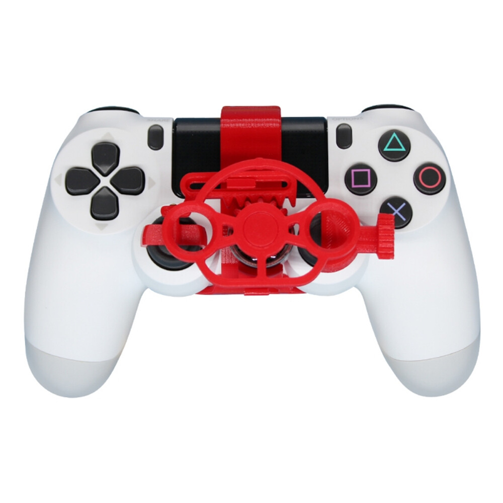 For PS4 Controller Racing Games Mini Steering 3D Printing Wheel Auxiliary Controller Game Joystick Simulator Gamepad