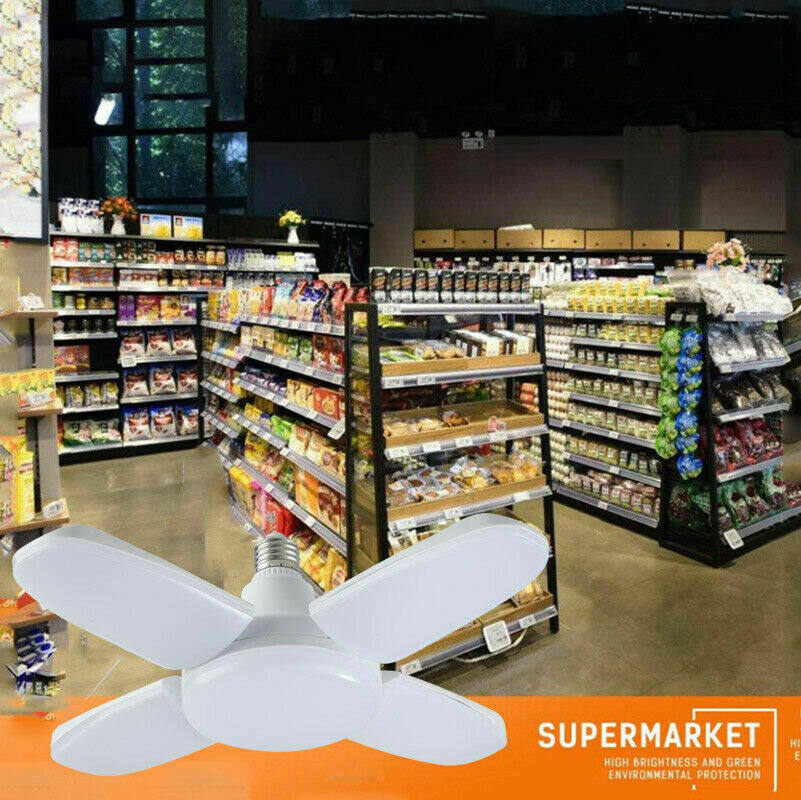 Bóng Đèn LED Quạt Gấp E27 60W Công Suất Cao Trần Có Thể Điều Chỉnh Đèn Chùm Đèn Đèn Âm Trần Siêu Sáng 110V 220V