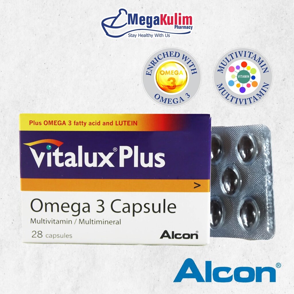 Vitalux Plus Omega 3 (28 Cap / 3X28 Cap) Lazada