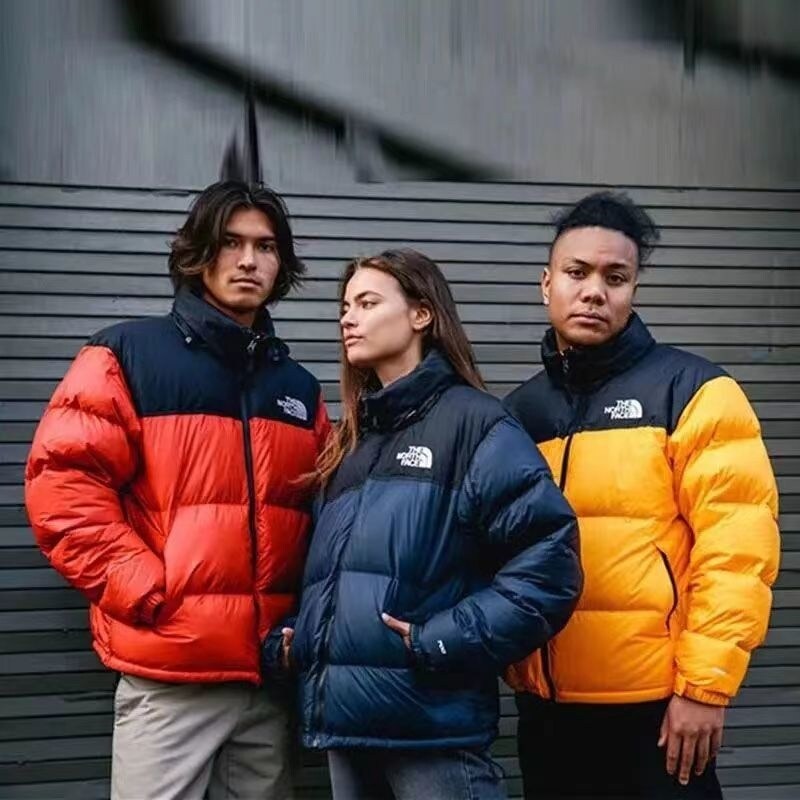 NEW THE NORTH FACE Correct version American version winter down jacket waterproof windproof and warm same style for men and women couple bread jacket for students original