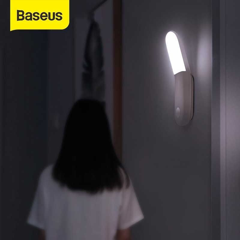 Đèn Ngủ LED Baseus, Đèn Trang Trí Cảm Biến Chuyển Động Thông Minh PIR, Dùng Cho Văn Phòng, Giường Ngủ, Cơ Thể Con Người, Đèn Ngủ Cảm Ứng Chuyển Động