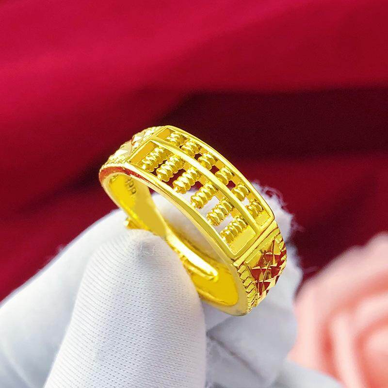 Beli 916 Gold Ring Men Abacus Pada Harga Terendah Lazada Com My