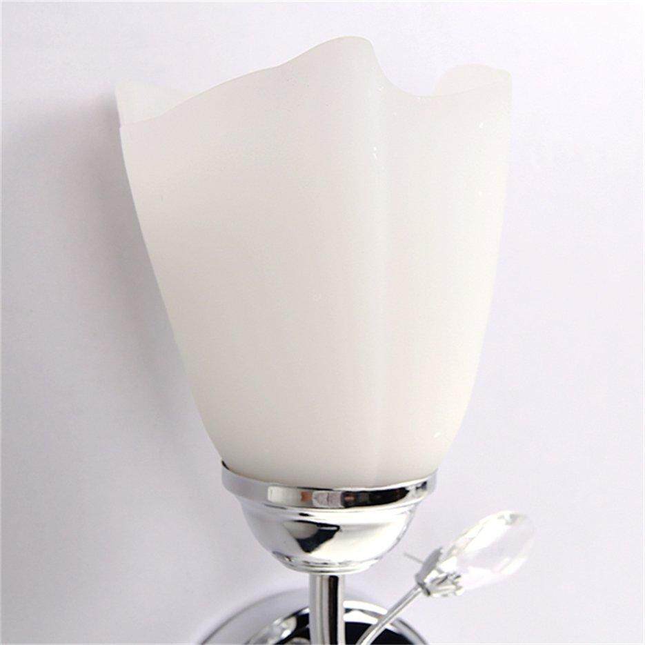 Nóng Người Bán Đơn/2 Đầu Tường Sconce Thép Mạ Crom Kính Hình Đèn Hành Lang Đèn