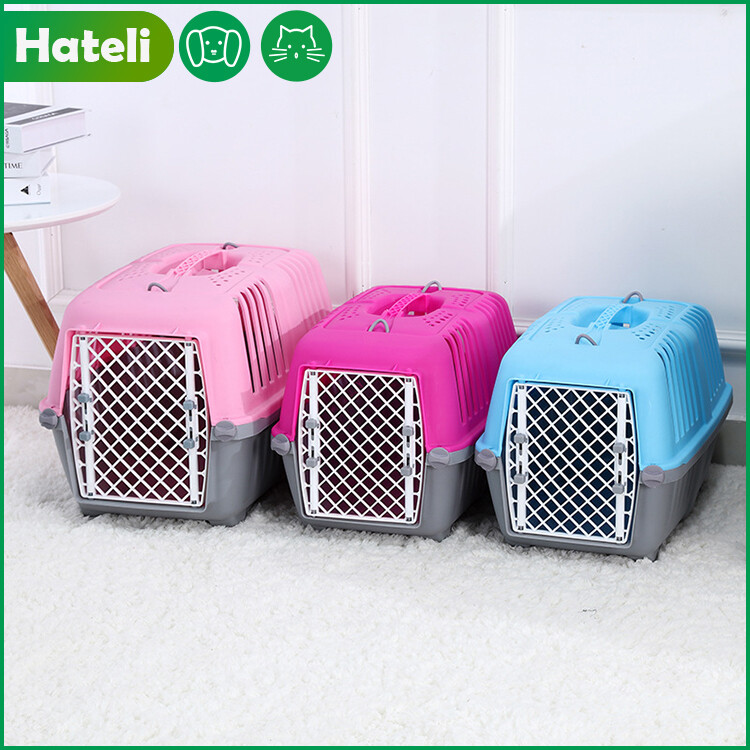 1PCS Cat and Dog Plastic Pet Air Box Consignment Box Small Size Portable Outgoing Boxes