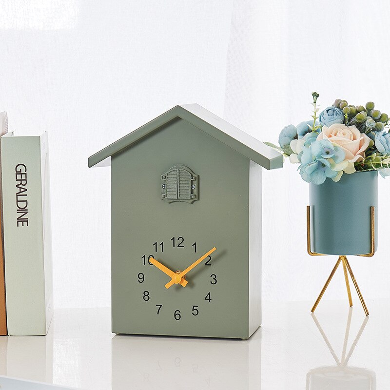 Modern Plastic Bird Cuckoo Design Quartz Wall Hanging Clock Timer Wall Clock For Home Office Decoration