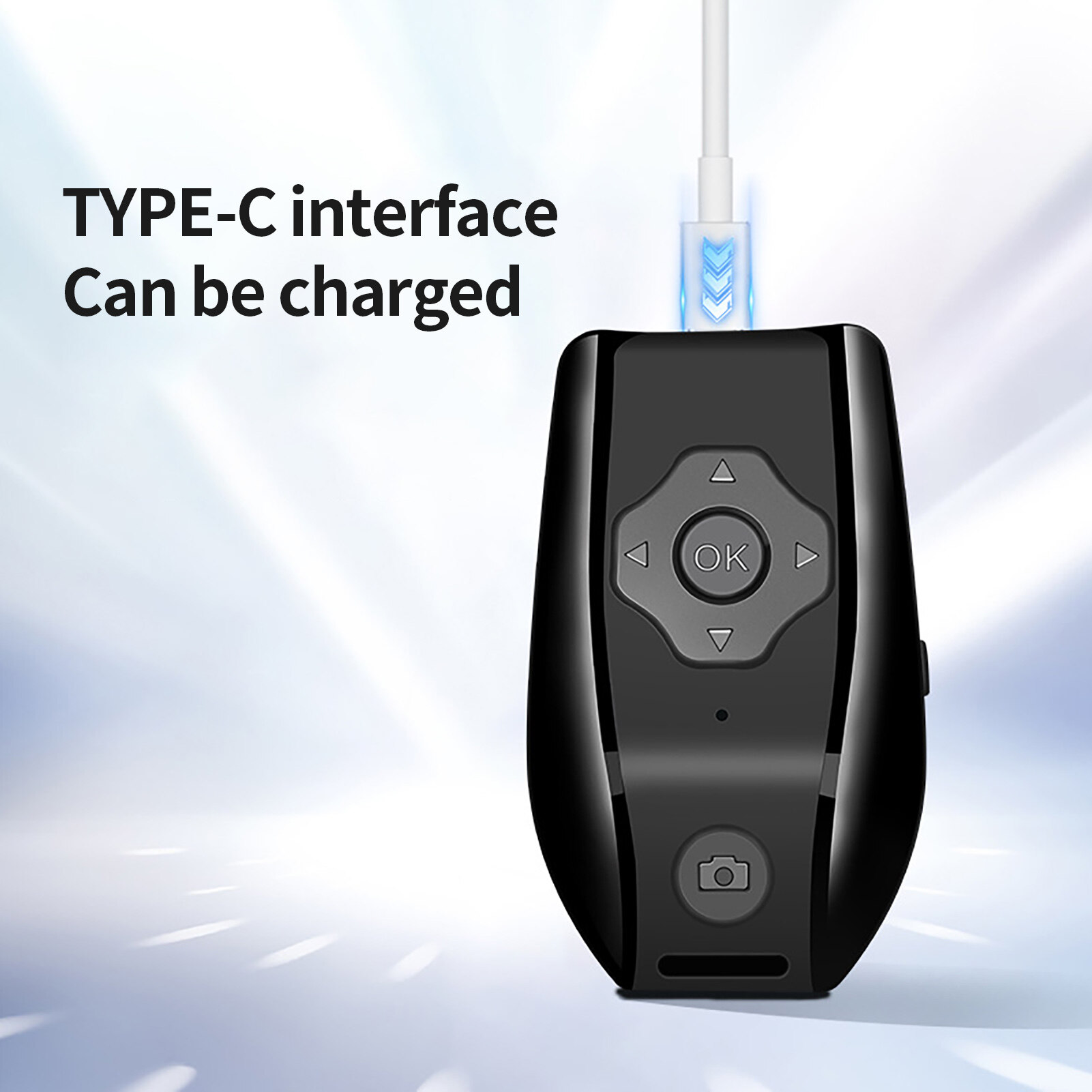Remote Control Quick Response Multifunctional Non-delayed Rechargable Bluetooth-compatible Selfie Camera Stick Shutter Release for Home Excellent Remote Shutter