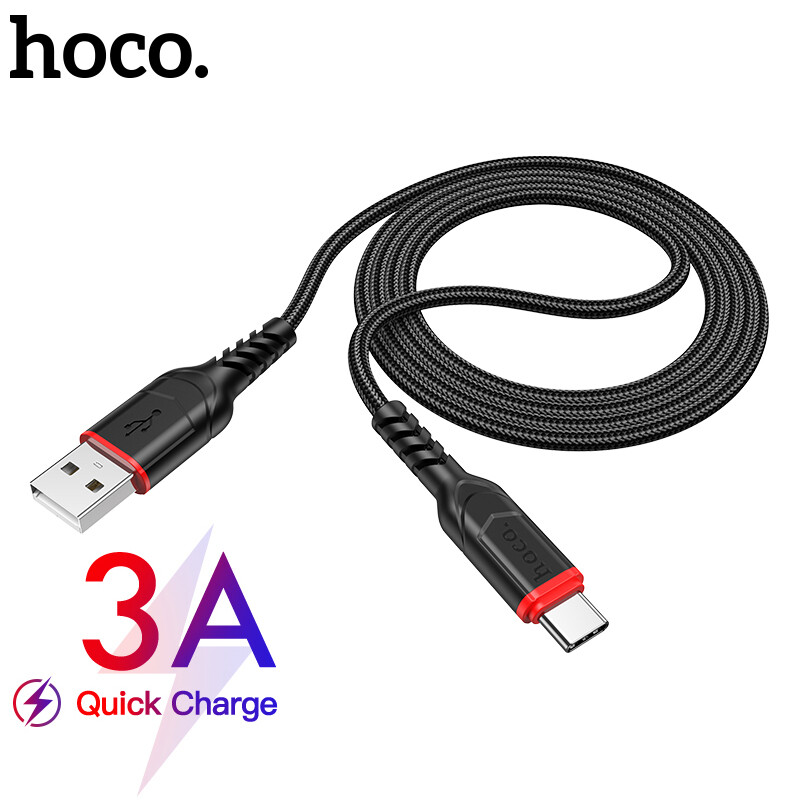 HOCO Chính Hãng X59 Micro USB Sang Type-C, Cho Lightning, Cáp Sạc Micro USB Cho Điện Thoại Di Động Sạc Nhanh 3A 12 Samsung Huawei Xiaomi USB C