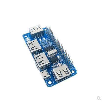 Raspberry pi zero/zero w/zero wh usb hub hat development board expansion module 4b/3b+/3a+/3b/2b/b+/a+ 4 ports usb to uart gpio
