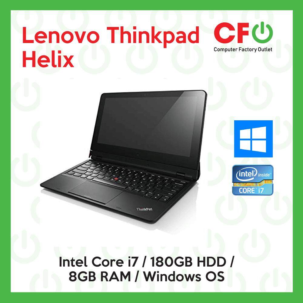 Lenovo Thinkpad Helix / Intel Core i7 / 8GB RAM / 180GB HDD / Windows OS Laptop / 1 Month Warranty (Factory Refurbished) Malaysia