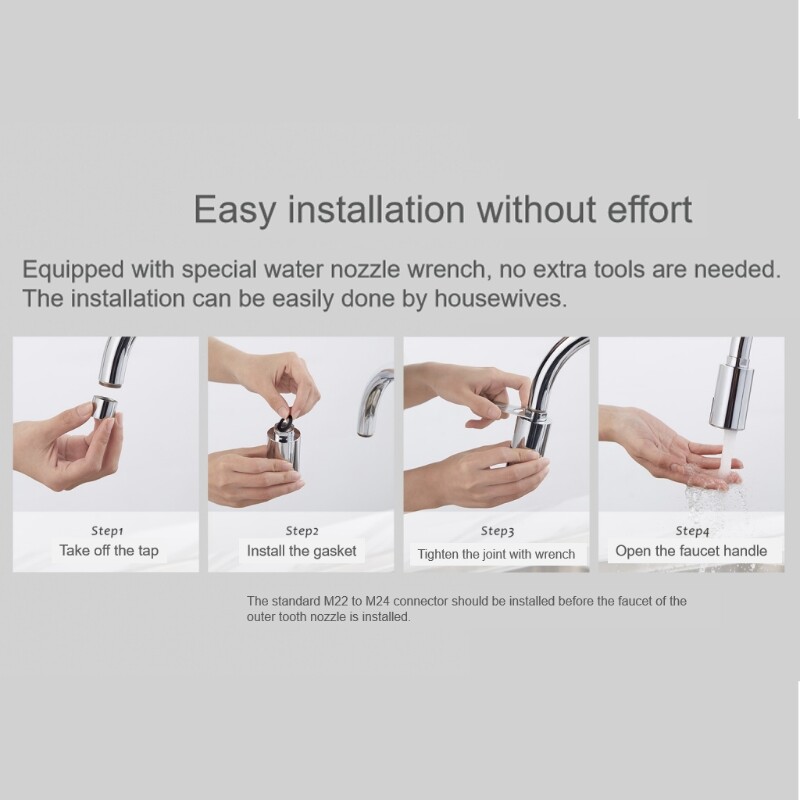 Smart Touchless Faucet Infrared Sensor Adapter Sink Water Saving Automatic Faucets Nozzle Adapter for Kitchen