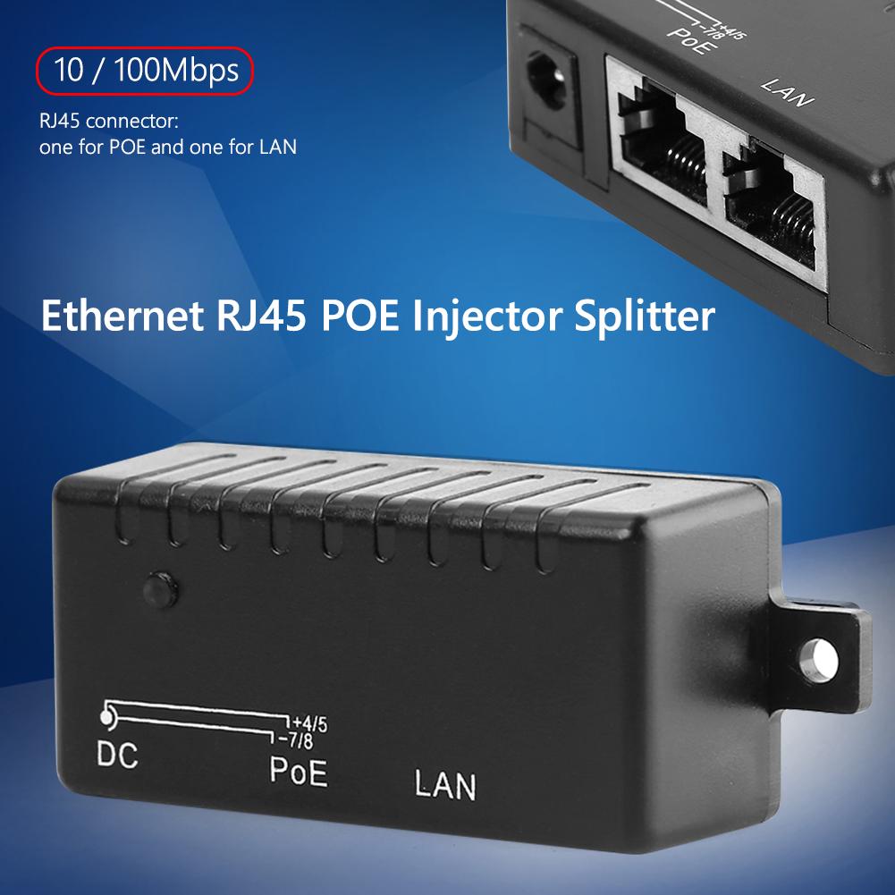 Bộ Chuyển Đổi POE DC 100Mbps Qua Ethernet Bộ Chuyển Đổi POE Bộ Chia Tường