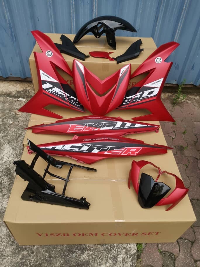 Coverset Bodyset Oem Set Y Ysuku Y15 Y15zr V2 Exr Merah Matte Original Equipment Manufacturer Lazada