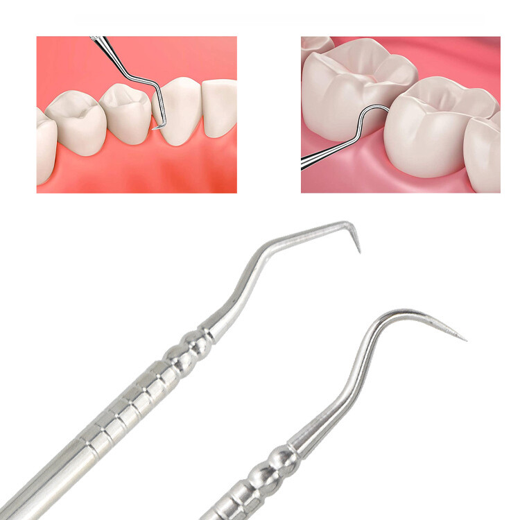 Dụng Cụ Nha Khoa Dụng Cụ Khám Phá Răng Bằng Kim Loại Dụng Cụ Khám Phá Vệ Sinh Làm Sạch Răng Dụng Cụ Khám Phá Răng Dụng Cụ Làm Sạch Răng 16.5CM