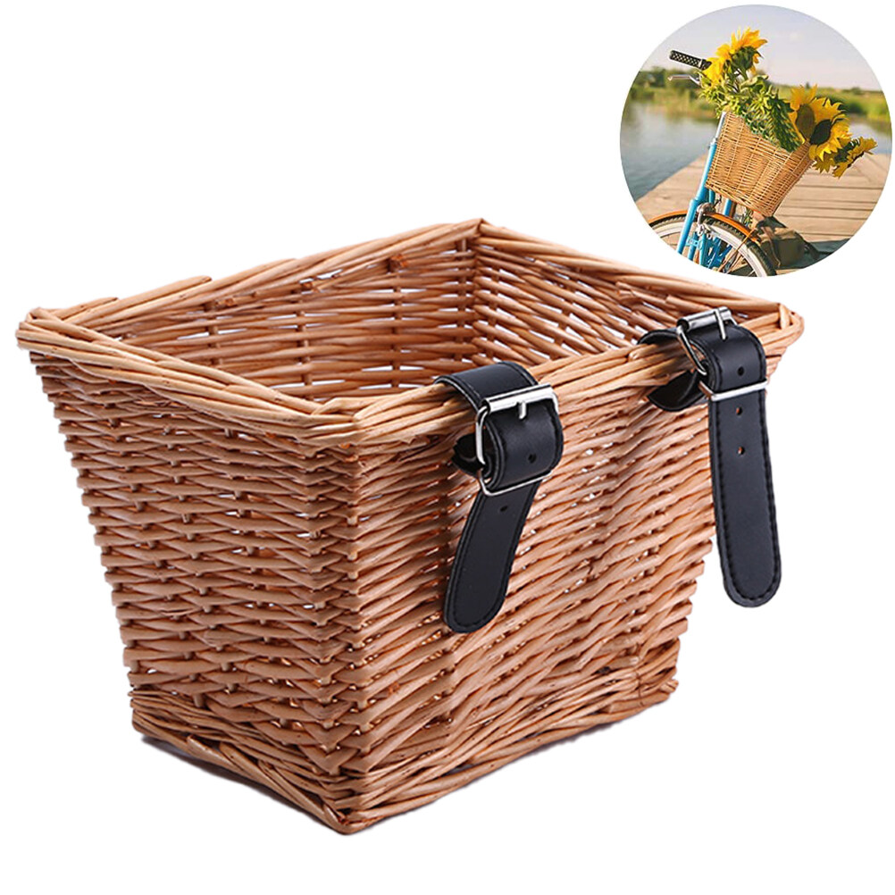 wicker bike basket