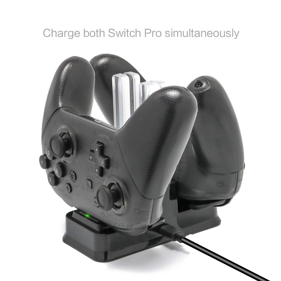 6 In 1 Nintendo Switch LED Charger Stand Charging Dock Station for NS Joy-con & Pro Controller & Console