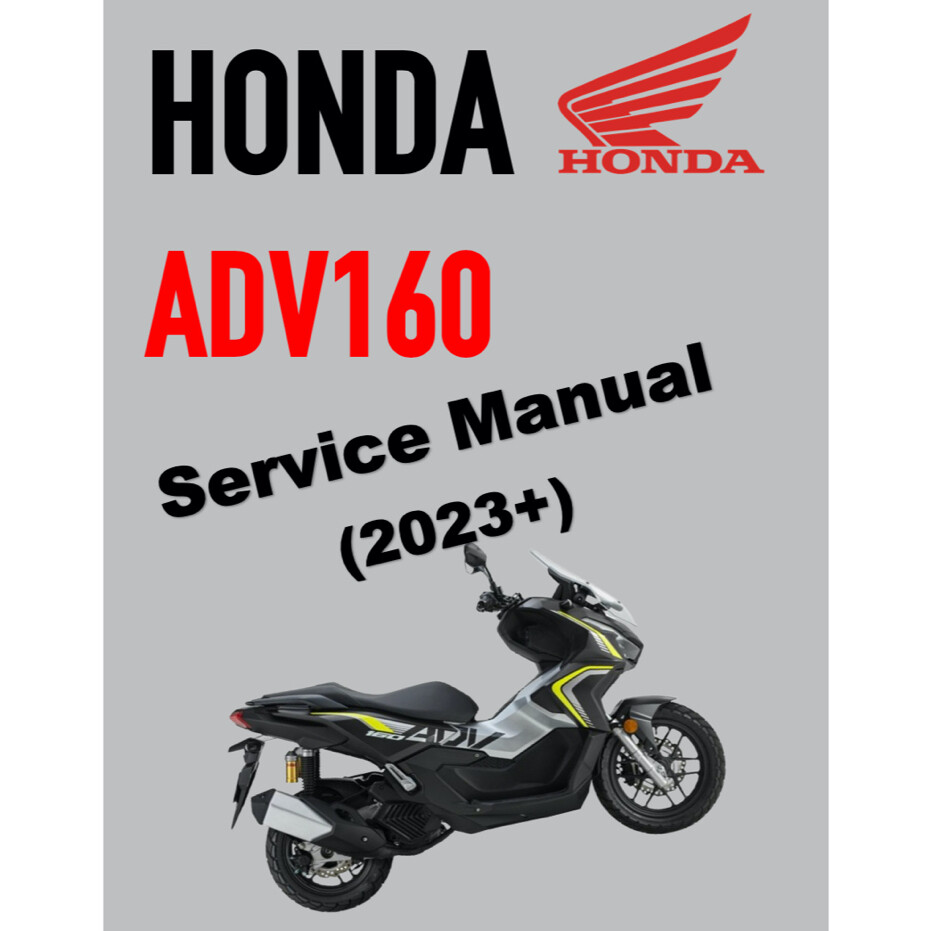 HONDA ADV160 (2023+) SERVICE WORKSHOP MANUAL + PARTS CATALOGUE +
