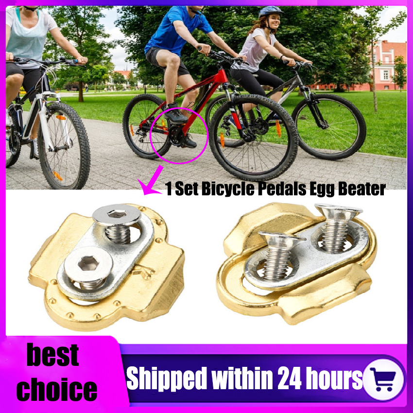 ⭐️【Local warehouse+COD】⭐1 Set Bicycle Premium Cleats Crank Brothers Egg  Beater Candy Smar Acid Mallet Pedals