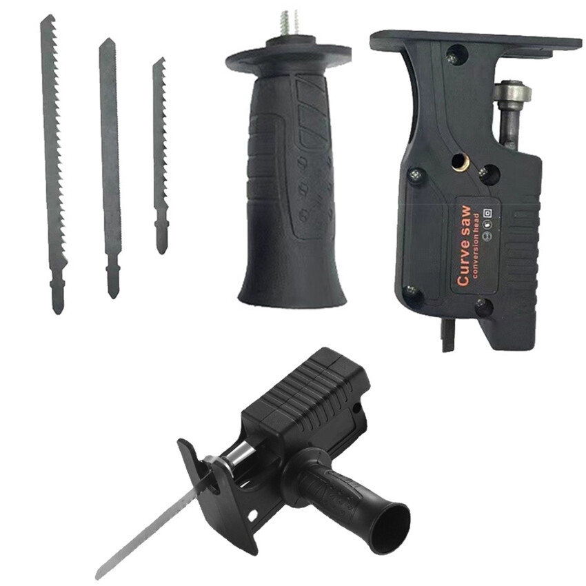 Portable Electric Drill Modified To Electric Saws Reciprocating Saw Adapter With Sawblade Power Tool Saws Drill To Jig Saws