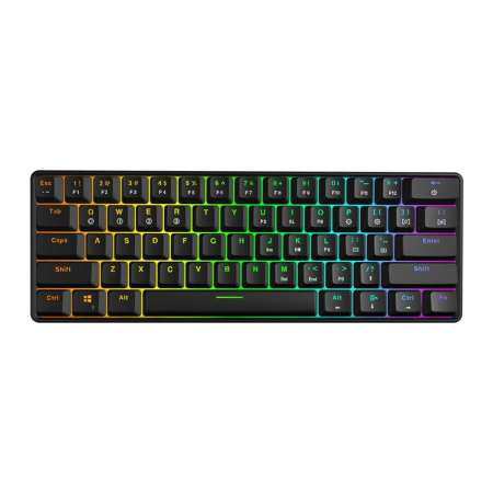 ANGEL GK61 แป้นพิมพ์เชิงกลสำหรับเล่นเกมพร้อม Kailh SWITCH BOX RGB ฟังก์ชั่น