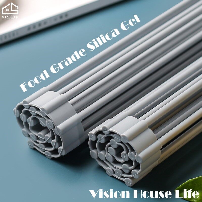 Giá Để Ráo Nước Bồn Rửa Có Thể Gập Lại Tầm Nhìn Tấm Thoát Nước Bằng Silicon Giá Để Đồ Nhà Bếp Giá Đựng Bát Đĩa Và Bộ Đồ Ăn Giỏ Thoát Nước Bồn Rửa Tấm Cách Nhiệt