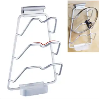 1pcs Aluminum Cutting Board Pot Cover Lid Holder For Kitchen Shelf