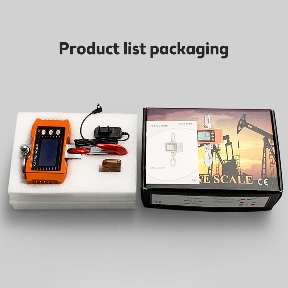 pcbfun Cân Điện Tử Cầm Tay Cân Treo Cân Cần Cẩu cân treo điện tử 1 tấn 1000Kg/2200lb Hạng Nặng Cân Treo Công Nghiệp Có Điều Khiển Từ Xa Điện Tử Di Động Màn Hình LED