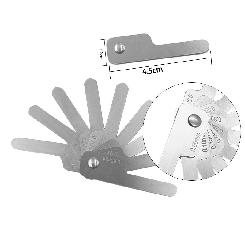 Dental Interproximal Measuring Ruler Measure Tooth Gap Stainless Steel Reciprocating IPR System Dental Tools