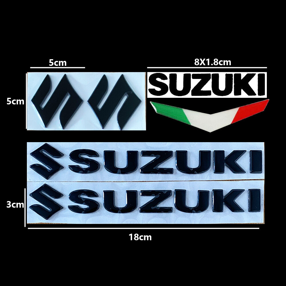 Free Shipping 3D Gel Motorcycle Reflective Stickers Logo Emblems Windshield Sticker For Suzuki